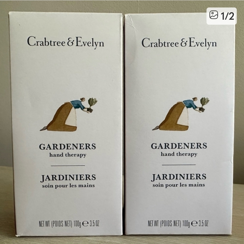 2 Crabtree & Evelyn Gardeners Hand Therapys